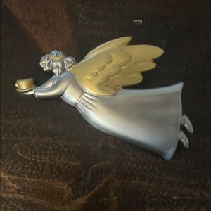 Angel Wing Gold & Silver Two-Tone Brooch - Women Jewelry Brooches
